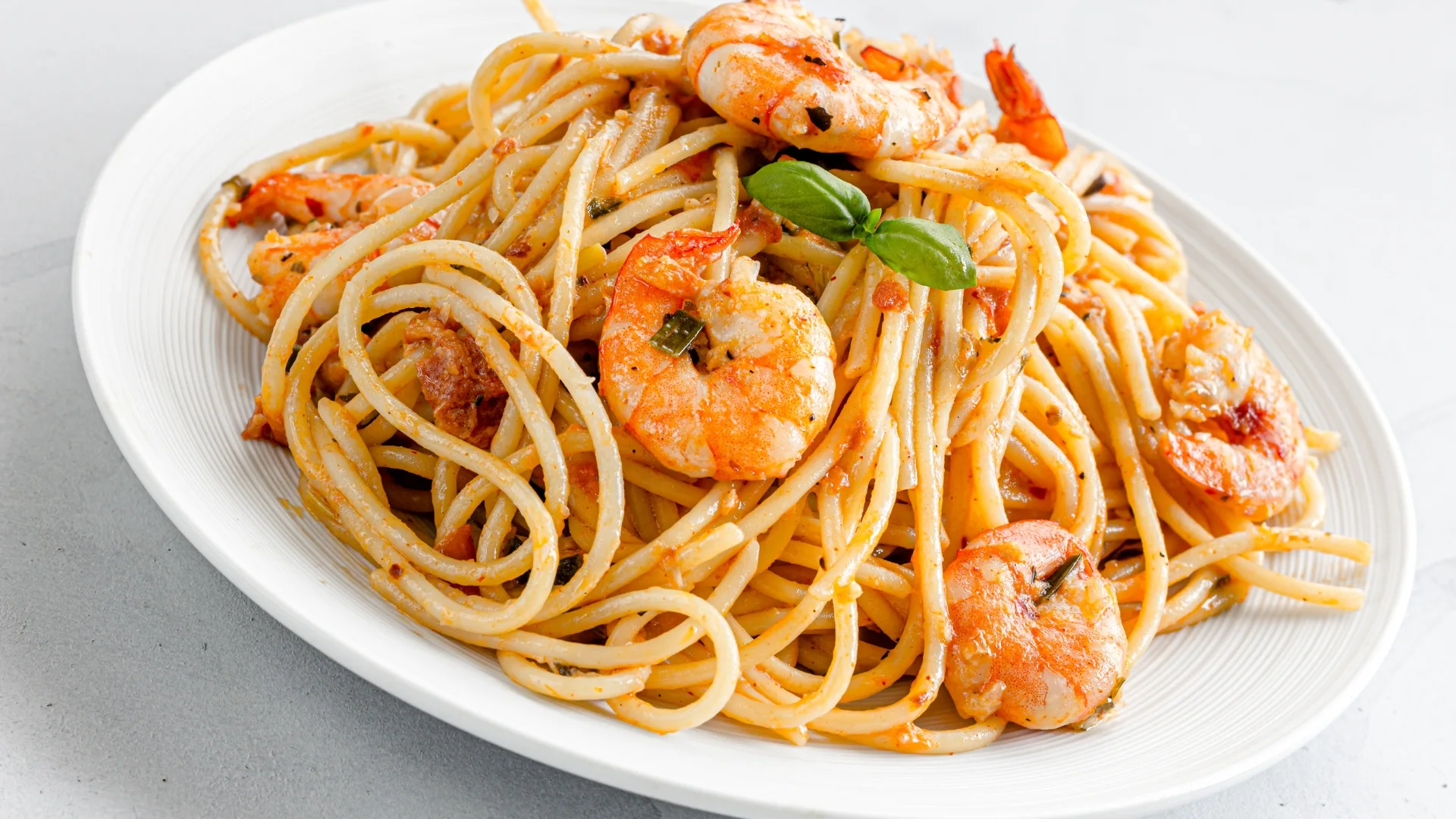 Spaghetti met spinazie en garnalen | Afval recepten