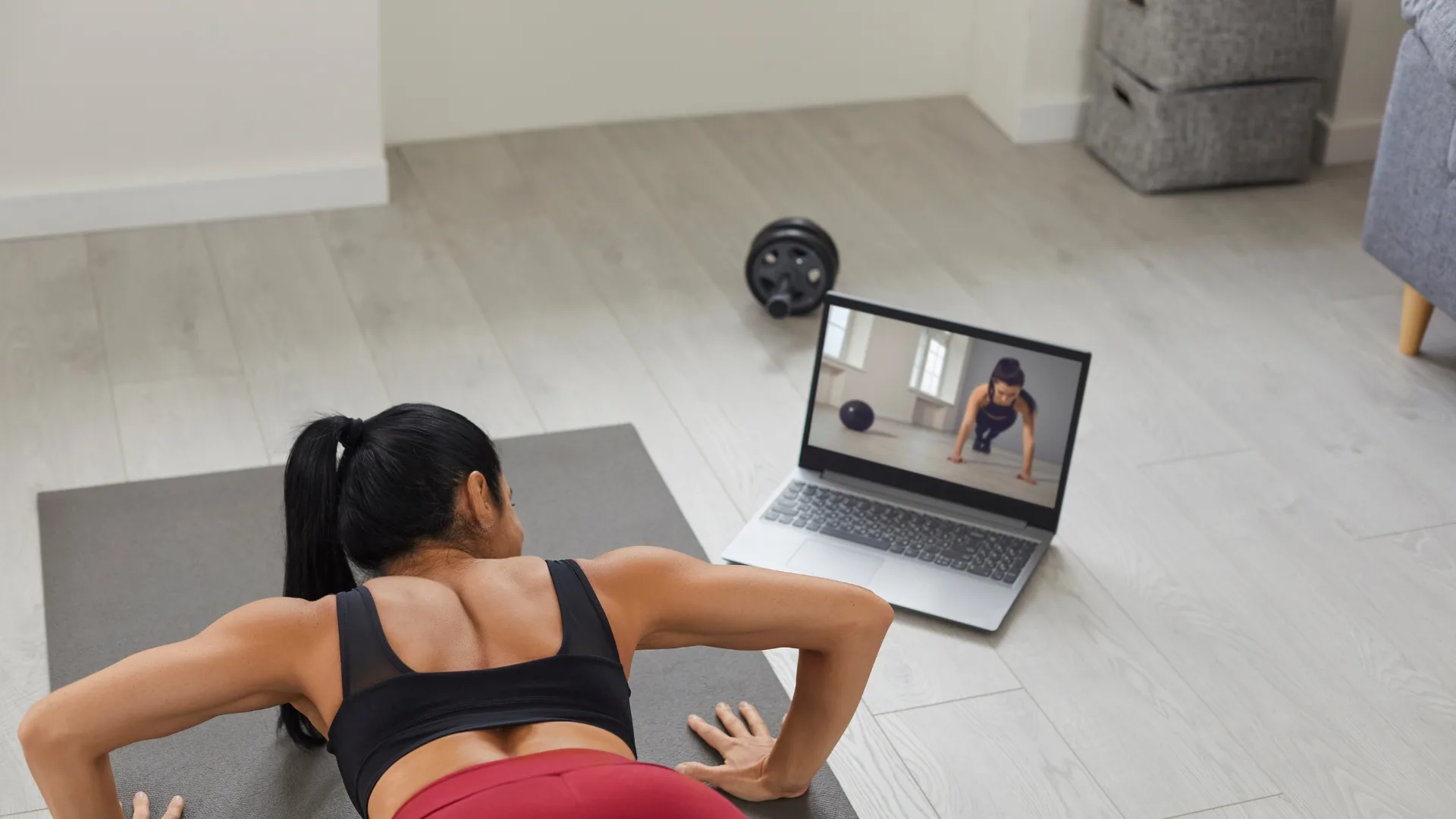 Online sporten thuis