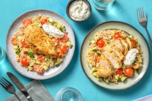 salade met kip en bulgur